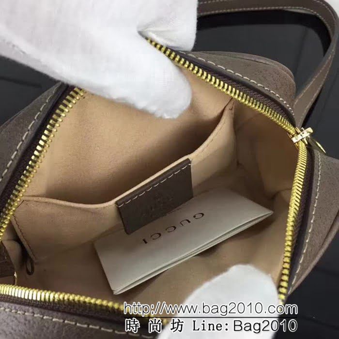 GUCCI古馳原單 新款專櫃品質高仿原單貨實物實拍517350 啡膠配啡皮斜挎包 HY1020